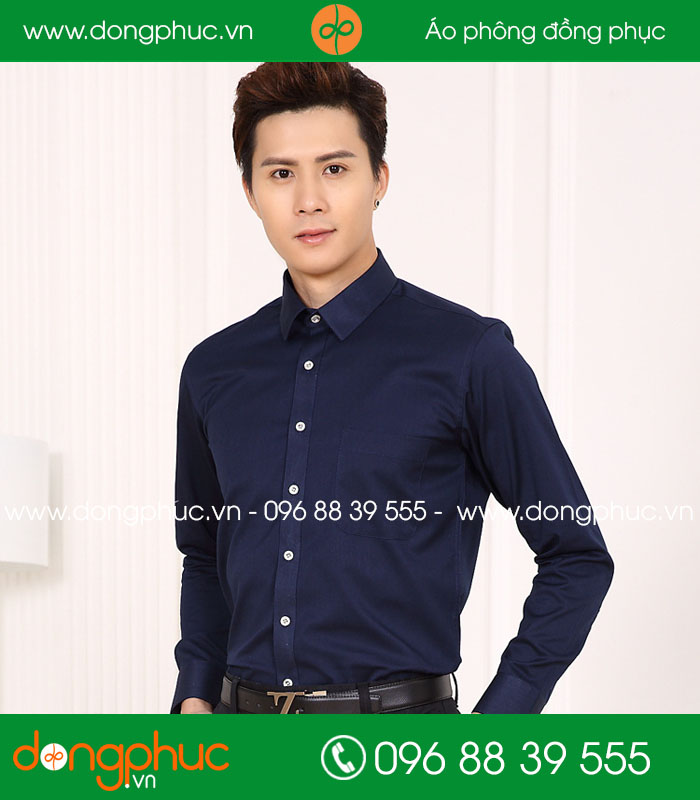 Đồng phục áo sơ mi màu tím than